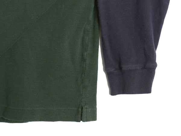 90s オールド ギャップ タートルネック ボーダー 長袖 Tシャツ メンズ M ロンT カットソー ストレッチ スムース コットン シングルステッチ