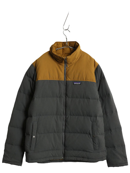 パタゴニア ビビー ダウン ジャケット メンズ M 古着 600フィル ジャンパー ブルゾン フルジップ ナイロン キャンバス ツートン アウトドア