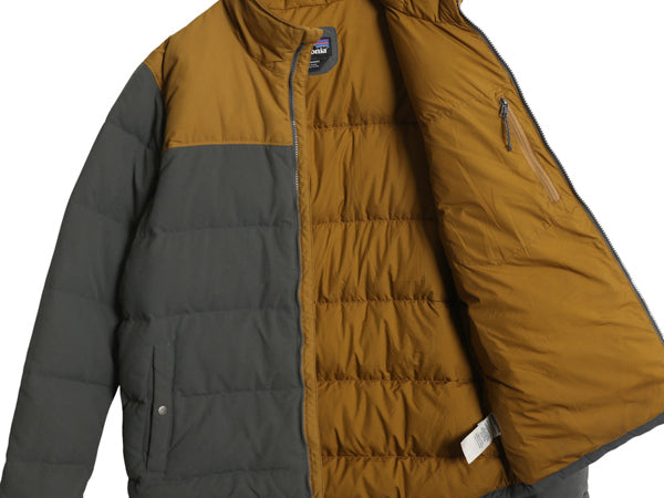 パタゴニア ビビー ダウン ジャケット メンズ M 古着 600フィル ジャンパー ブルゾン フルジップ ナイロン キャンバス ツートン アウトドア