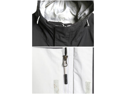 ノースフェイス HYVENT マウンテンパーカー ジャケット メンズ L  / アウトドア マンパ ナイロン ブルゾン フルジップ ハイネック ツートン