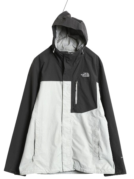 ノースフェイス HYVENT マウンテンパーカー ジャケット メンズ L  / アウトドア マンパ ナイロン ブルゾン フルジップ ハイネック ツートン