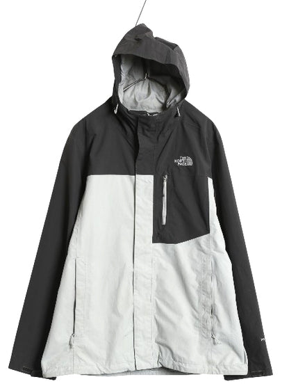 ノースフェイス HYVENT マウンテンパーカー ジャケット メンズ L  / アウトドア マンパ ナイロン ブルゾン フルジップ ハイネック ツートン