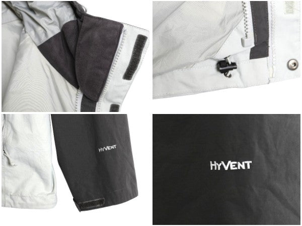 ノースフェイス HYVENT マウンテンパーカー ジャケット メンズ L  / アウトドア マンパ ナイロン ブルゾン フルジップ ハイネック ツートン