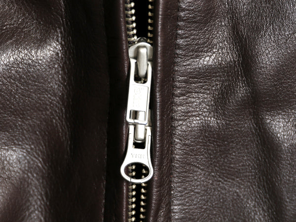 90s バナナリパブリック 本革 レザー スポーツ ジャケット メンズ L / オールド 革ジャン フルジップ シングル ライダース スイングトップ 