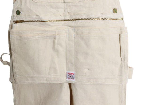 デッドストック USA製 ポインター キャンバス オーバーオール メンズ 30 32 / 新品 LC KING ペインター ワーク エプロン付き ツナギ 生成り