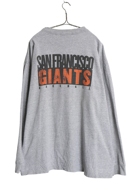 00s SF ジャイアンツ 両面 プリント 長袖 Tシャツ メンズ XL / オールド MLB オフィシャル ナイキ ロンT スウッシュ 大リーグ 大きいサイズ
