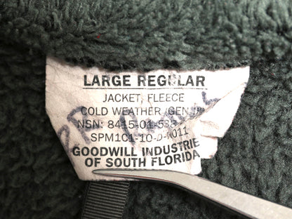 米軍実物 ECWCS GEN3 フルジップ フリース ジャケット LARGE REGULAR 古着 10年製 ミリタリー アーミー 軍物 レベル3 ブルゾン ジャンパー 