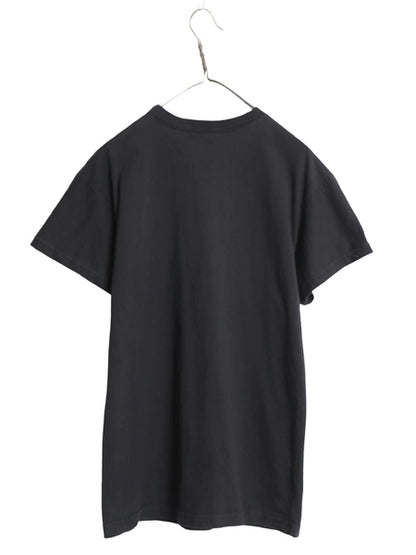 90s USA製 ポケット付き 無地 半袖 Tシャツ メンズ M オールド ヘビーウェイト コットン ポケT カットソー トップス シンプル ブランク 黒