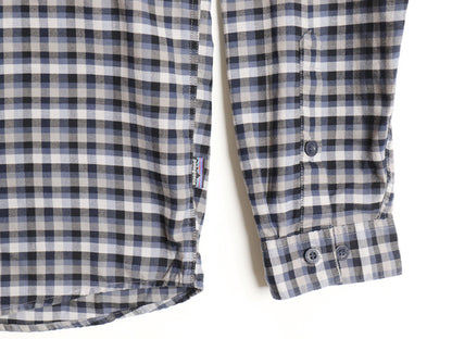 パタゴニア チェック バックショット シャツ メンズ M 11年製 アウトドア 長袖シャツ ワンポイント ポケット付き マルチカラー カジュアル