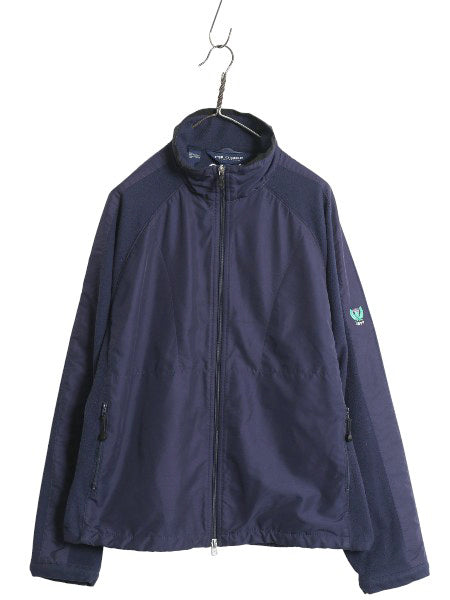 90s ポロゴルフ ラルフローレン ナイロン フリース ジャケット メンズ XL / オールド ポロ フルジップ ハイネック ジャンパー 大きいサイズ