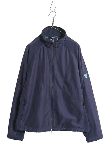 90s ポロゴルフ ラルフローレン ナイロン フリース ジャケット メンズ XL / オールド ポロ フルジップ ハイネック ジャンパー 大きいサイズ