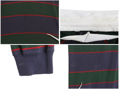 ブルックスブラザーズ ボーダー 長袖 ラガーシャツ メンズ XL / ラグビー 長袖シャツ ポロシャツ ワンポイント 大きいサイズ マルチカラー