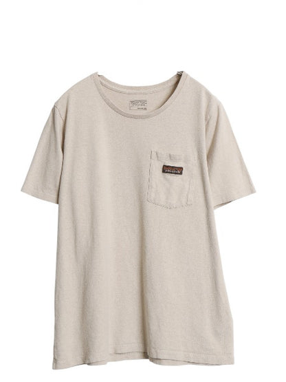 パタゴニア ポケット付き 半袖 Tシャツ レディース L / 20年製 アウトドア ポケT カットソー ワンポイント ヘンプ オーガニック コットン