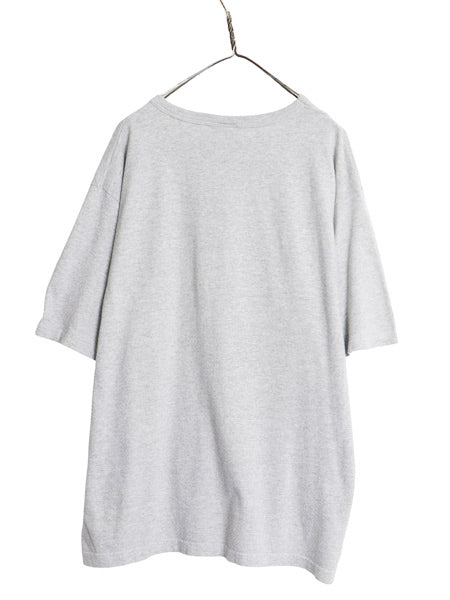 90s USA製 チャンピオン カレッジ プリント 半袖 Tシャツ メンズ XL / オールド 目付き カットソー 大きいサイズ シンプル 霜降り グレー