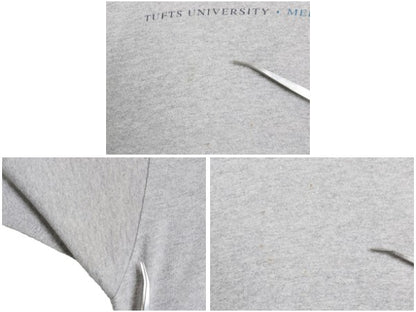 90s USA製 チャンピオン カレッジ プリント 半袖 Tシャツ メンズ XL / オールド 目付き カットソー 大きいサイズ シンプル 霜降り グレー