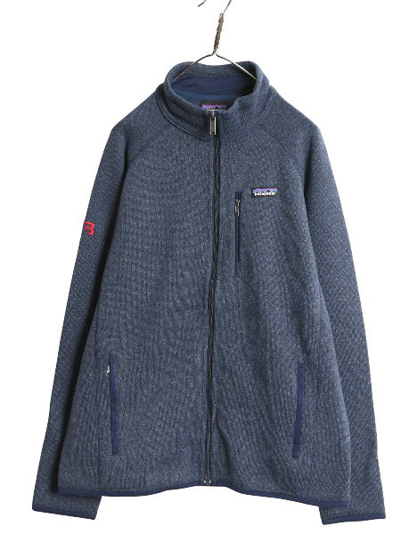 パタゴニア ベターセーター ジャケット メンズ L / 17年製 フリース セーター フルジップ ブルゾン ハイネック アウトドア ネイビー 企業
