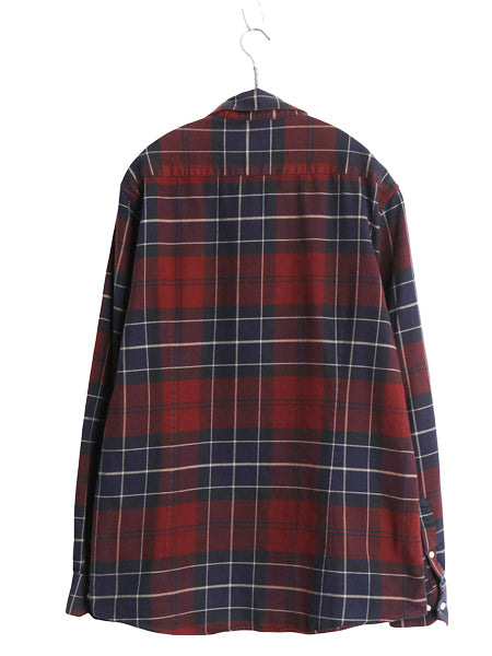 バブアー チェック 長袖 ボタンダウン シャツ メンズ M / TAILORED FIT 起毛 コットン ネルシャツ ワンポイント ポケット付き マルチカラー