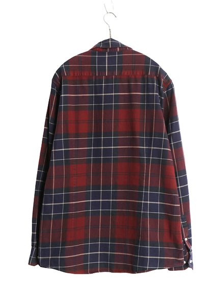 バブアー チェック 長袖 ボタンダウン シャツ メンズ M / TAILORED FIT 起毛 コットン ネルシャツ ワンポイント ポケット付き マルチカラー