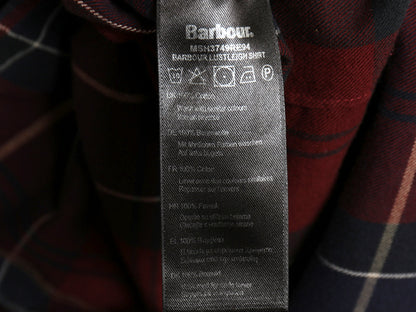 バブアー チェック 長袖 ボタンダウン シャツ メンズ M / TAILORED FIT 起毛 コットン ネルシャツ ワンポイント ポケット付き マルチカラー