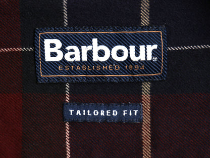 バブアー チェック 長袖 ボタンダウン シャツ メンズ M / TAILORED FIT 起毛 コットン ネルシャツ ワンポイント ポケット付き マルチカラー