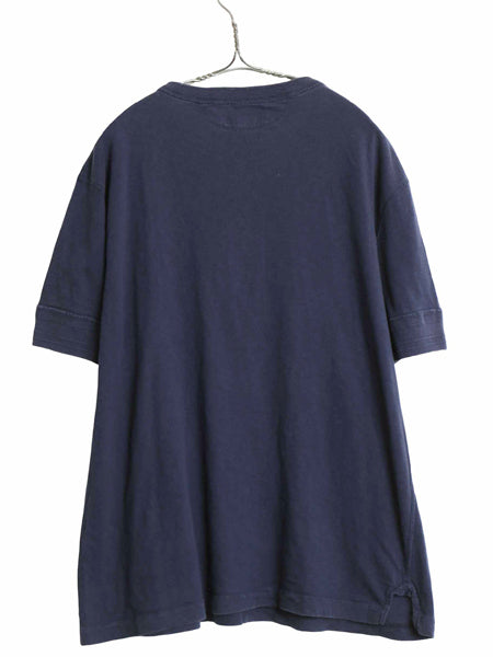 90s ポロ ラルフローレン ヘンリーネック 半袖 Tシャツ メンズ XL / オールド マチ付き 段リブ シングルステッチ カットソー 大きいサイズ