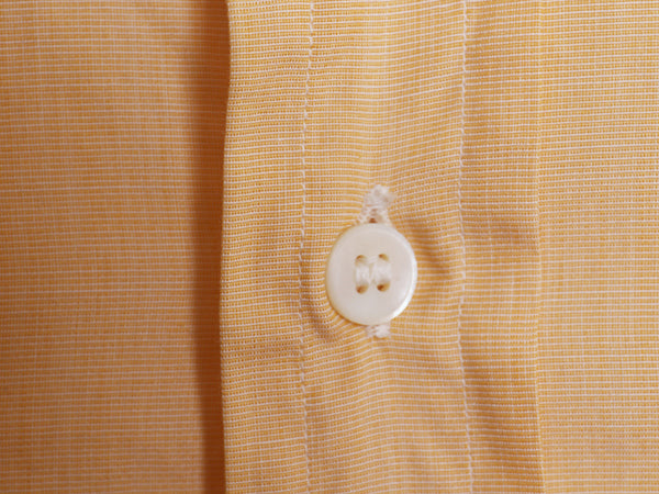 60s 70s ビスポーク ★ アスコットチャン 長袖 ドレス シャツ メンズ L 程/ 古着 ヴィンテージ カスタムメイド ダブルカフス コットン 無地