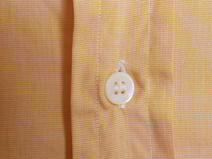 60s 70s ビスポーク ★ アスコットチャン 長袖 ドレス シャツ メンズ L 程/ 古着 ヴィンテージ カスタムメイド ダブルカフス コットン 無地