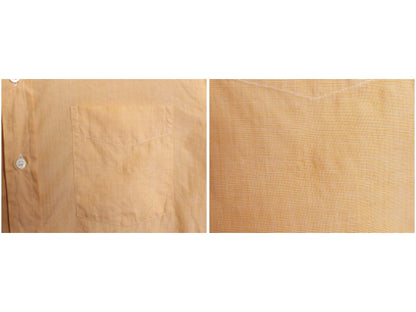 60s 70s ビスポーク ★ アスコットチャン 長袖 ドレス シャツ メンズ L 程/ 古着 ヴィンテージ カスタムメイド ダブルカフス コットン 無地