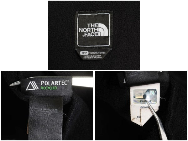 ノースフェイス フード付き デナリ ジャケット レディース S / アウトドア フリース ナイロン パーカー ジャンパー フルジップ ブルゾン 黒
