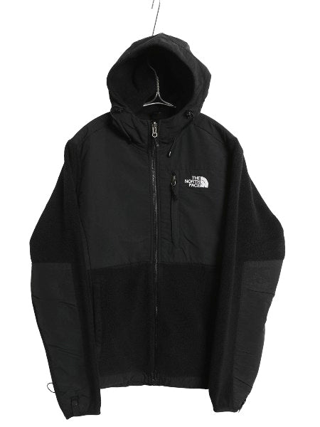 ノースフェイス フード付き デナリ ジャケット レディース S / アウトドア フリース ナイロン パーカー ジャンパー フルジップ ブルゾン 黒