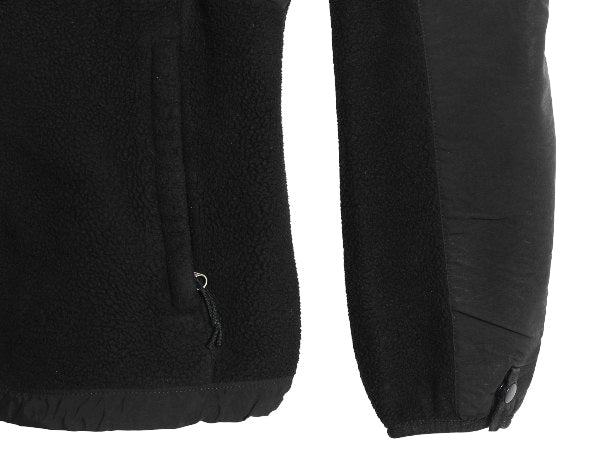 ノースフェイス フード付き デナリ ジャケット レディース S / アウトドア フリース ナイロン パーカー ジャンパー フルジップ ブルゾン 黒