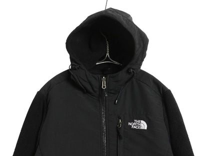 ノースフェイス フード付き デナリ ジャケット レディース S / アウトドア フリース ナイロン パーカー ジャンパー フルジップ ブルゾン 黒