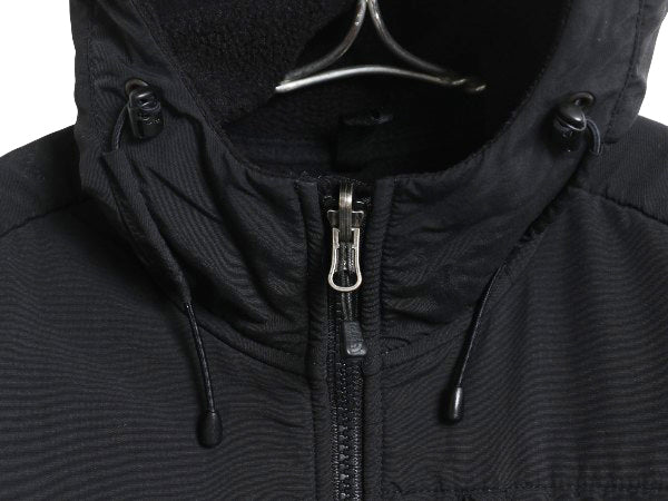 ノースフェイス フード付き デナリ ジャケット レディース S / アウトドア フリース ナイロン パーカー ジャンパー フルジップ ブルゾン 黒