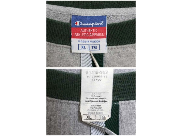 00s チャンピオン ワンポイント プリント スウェット メンズ XL / オールド チョコチン トレーナー 裏起毛 ヘビーウェイト 大きいサイズ 灰