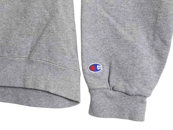 00s チャンピオン ワンポイント プリント スウェット メンズ XL / オールド チョコチン トレーナー 裏起毛 ヘビーウェイト 大きいサイズ 灰