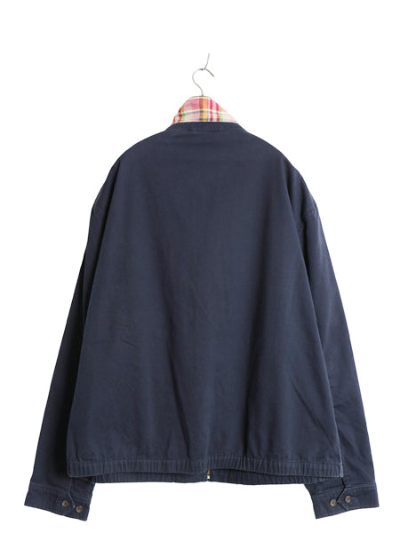 90s ポロ ラルフローレン スイングトップ ジャケット メンズ XXL / 古着 オールド コットン ブルゾン ジャンパー フルジップ 大きいサイズ