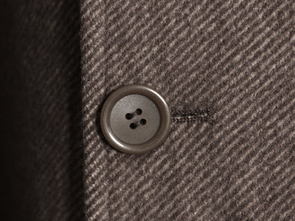 00s ローレン ラルフローレン ステンカラー コート メンズ L 程 古着 オールド ポロ ウール カシミヤ ツイード ロングコート チェスター 茶