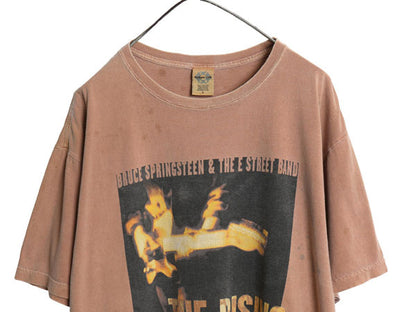 00s USA製 ブルース スプリングスティーン ツアー イラスト プリント Tシャツ メンズ L オールド 両面 オフィシャル ロック バンド アート