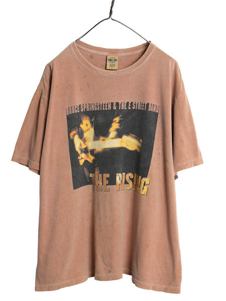 00s USA製 ブルース スプリングスティーン ツアー イラスト プリント Tシャツ メンズ L オールド 両面 オフィシャル ロック バンド アート