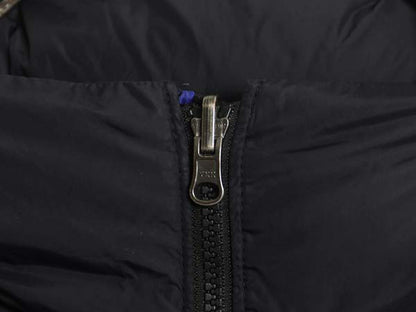 ノースフェイス ヌプシ ダウン ジャケット メンズ L / アウトドア 700フィル フルジップ ハイネック ブルゾン ジャンパー 黒 青 ツートン