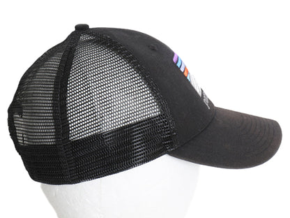 パタゴニア ライン ロゴ リッジ ロープロ トラッカー ハット フリーサイズ 帽子 アウトドア コットン メッシュ ベースボール キャップ 黒 