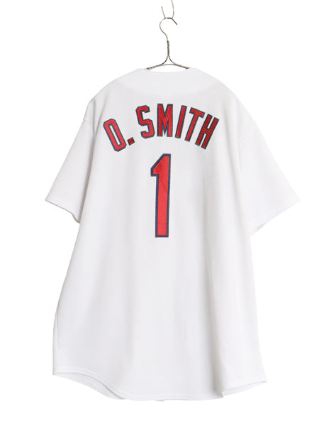 カージナルス ベースボール シャツ メンズ XL / MLB オフィシャル マジェスティック 大リーグ ユニフォーム ゲームシャツ 大きいサイズ 白