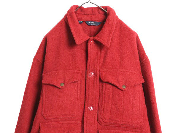 80s USA製 ポロ ラルフローレン ウール ハンティング ジャケット メンズ XL / ヴィンテージ シングル マッキーノ クルーザー 大きいサイズ