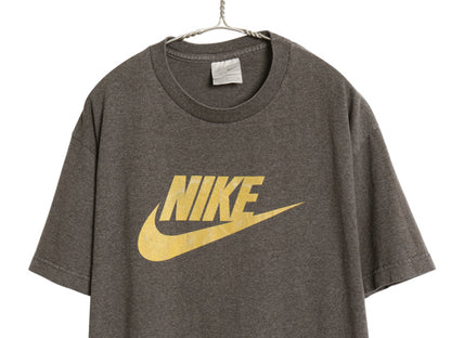 00s ナイキ ビッグ スウッシュ プリント 半袖 Tシャツ メンズ L 旧タグ オールド ワンポイント シンプル カットソー クルーネック ゆったり