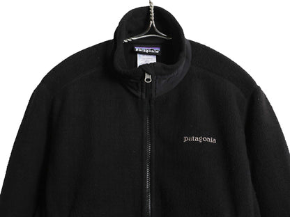 00s パタゴニア R3 ラディアント フリース ジャケット レディース S 古着 オールド 03年製 フルジップ レギュレーター ハイネック ブラック