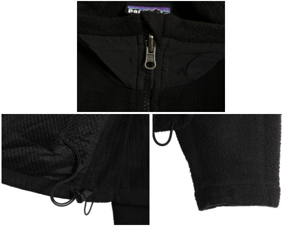 00s パタゴニア R3 ラディアント フリース ジャケット レディース S 古着 オールド 03年製 フルジップ レギュレーター ハイネック ブラック