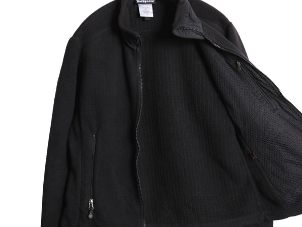 00s パタゴニア R3 ラディアント フリース ジャケット レディース S 古着 オールド 03年製 フルジップ レギュレーター ハイネック ブラック