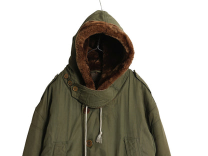 40s ★ 米軍実物 USAAF B-11 フライト ジャケット メンズ L 黒タグ ヴィンテージ ARMY AIR FORCE 大戦 コート パーカー アルパカ ライナー