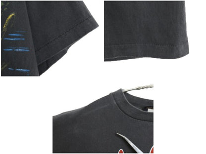 90s USA製 ★ バドワイザー カエル ワニ イラスト プリント Tシャツ メンズ XL / オールド 企業物 当時物 グラフィック ビール アニマル 黒
