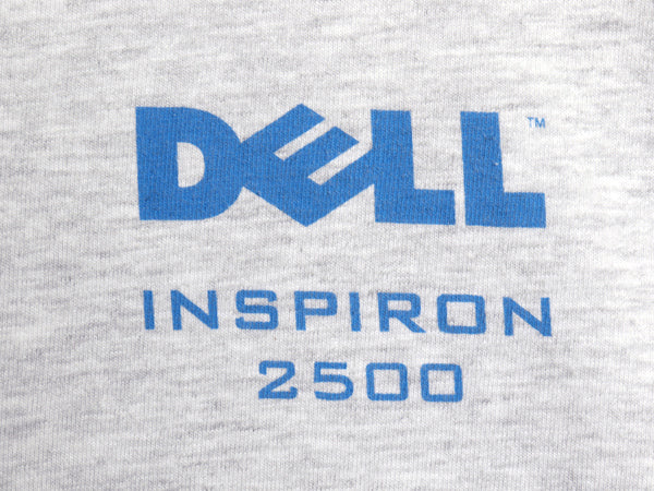 00s ★ DELL イラスト プリント Tシャツ メンズ L 古着 オールド 企業物 当時物 グラフィック ロゴ コンピューター 霜降り グレー ヘインズ